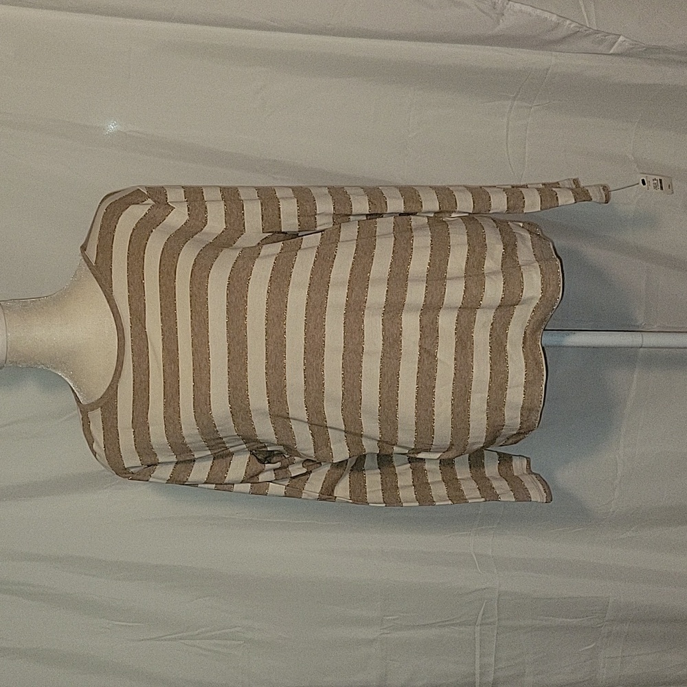 Talbots striped long sleeve top